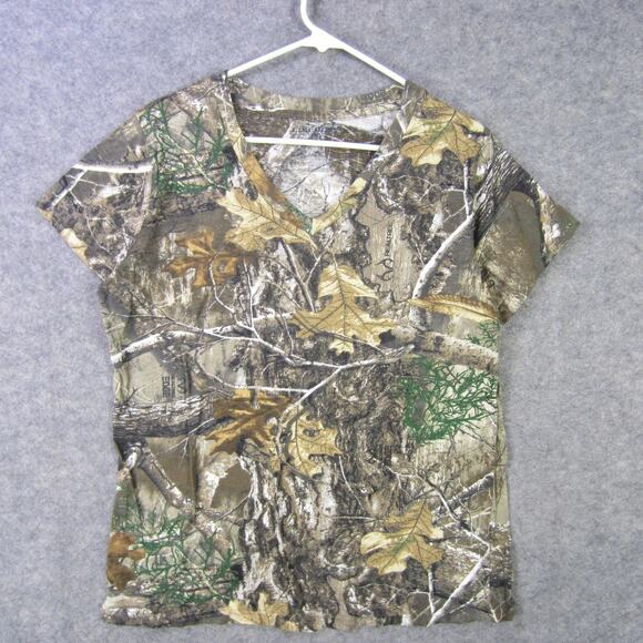Lincoln Outfitters Shirt Mens XL Camo RealTree Short Sleeve Outdoor Hunting Tee - Picture 1 of 7